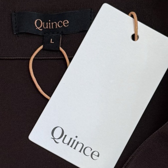 NEW Quince Ultra-Stretch Ponte Pencil Skirt Chocolate Brown Espresso Career L - Picture 6 of 9